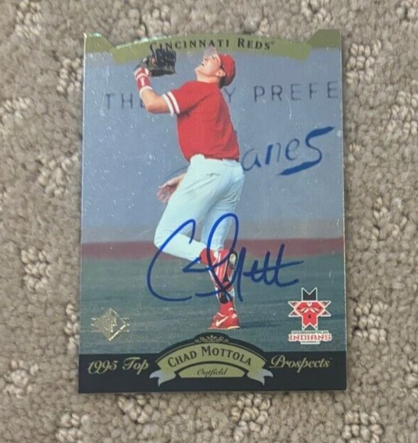 1995 SP Top Prospects #41 Chad Mottola signed autographed card