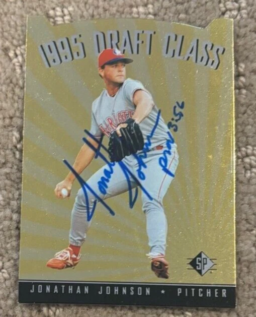 Jonathan Johnson Upper Deck #102 1995 SP Draft Class signed autographed card