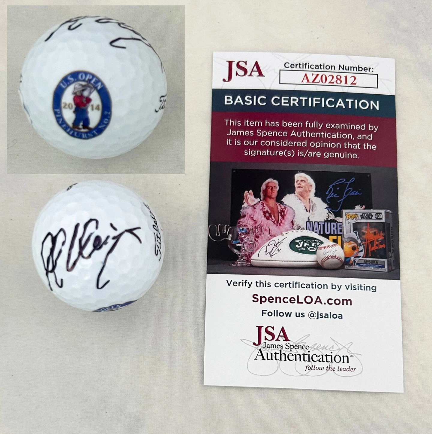 Martin Kaymer Signed Golf Ball 2014 US Open JSA COA
