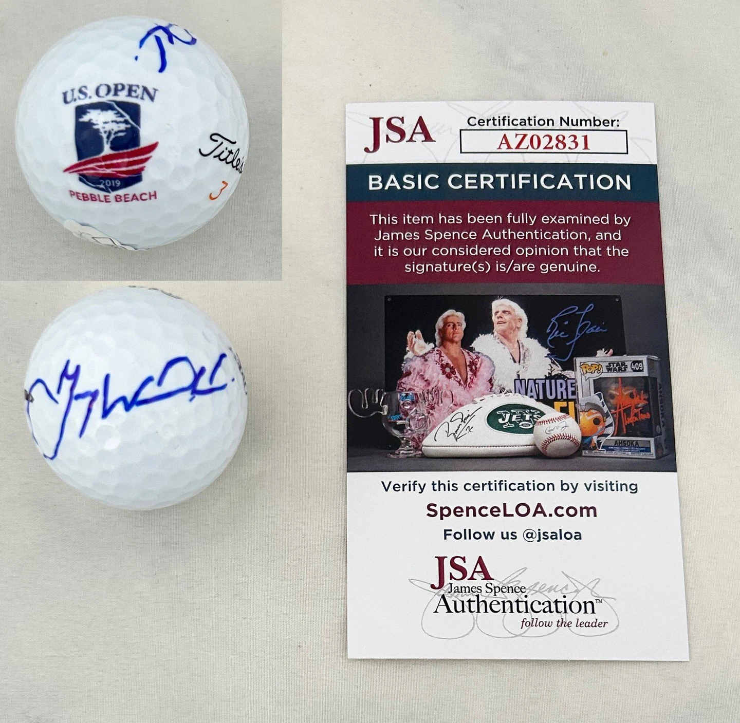 Gary Woodland Signed Golf Ball 2019 US Open JSA COA