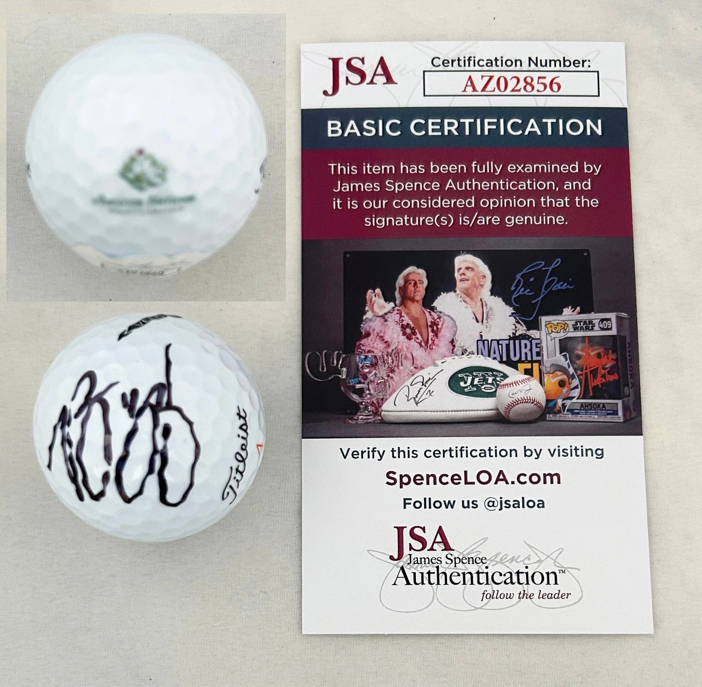 Rose Zhang Signed Golf Ball 2020 US Womens Amateur JSA 2 COA