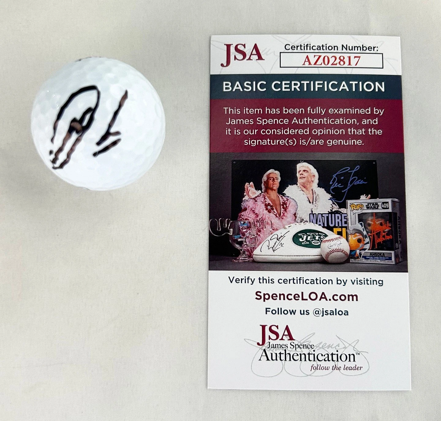 Min Woo Lee Signed Golf Ball JSA 1 COA
