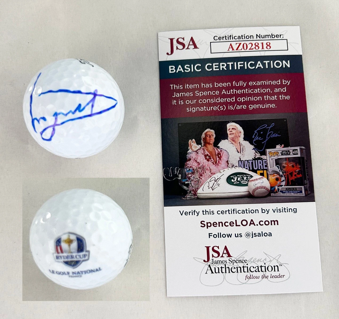 Luke Donald Signed Golf Ball 2023 Ryder Cup JSA COA