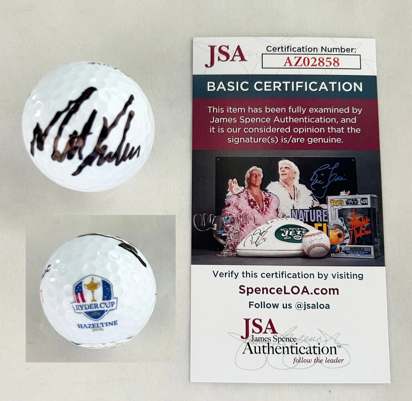 Matt Kuchar Signed Golf Ball 2016 Ryder Cup JSA COA
