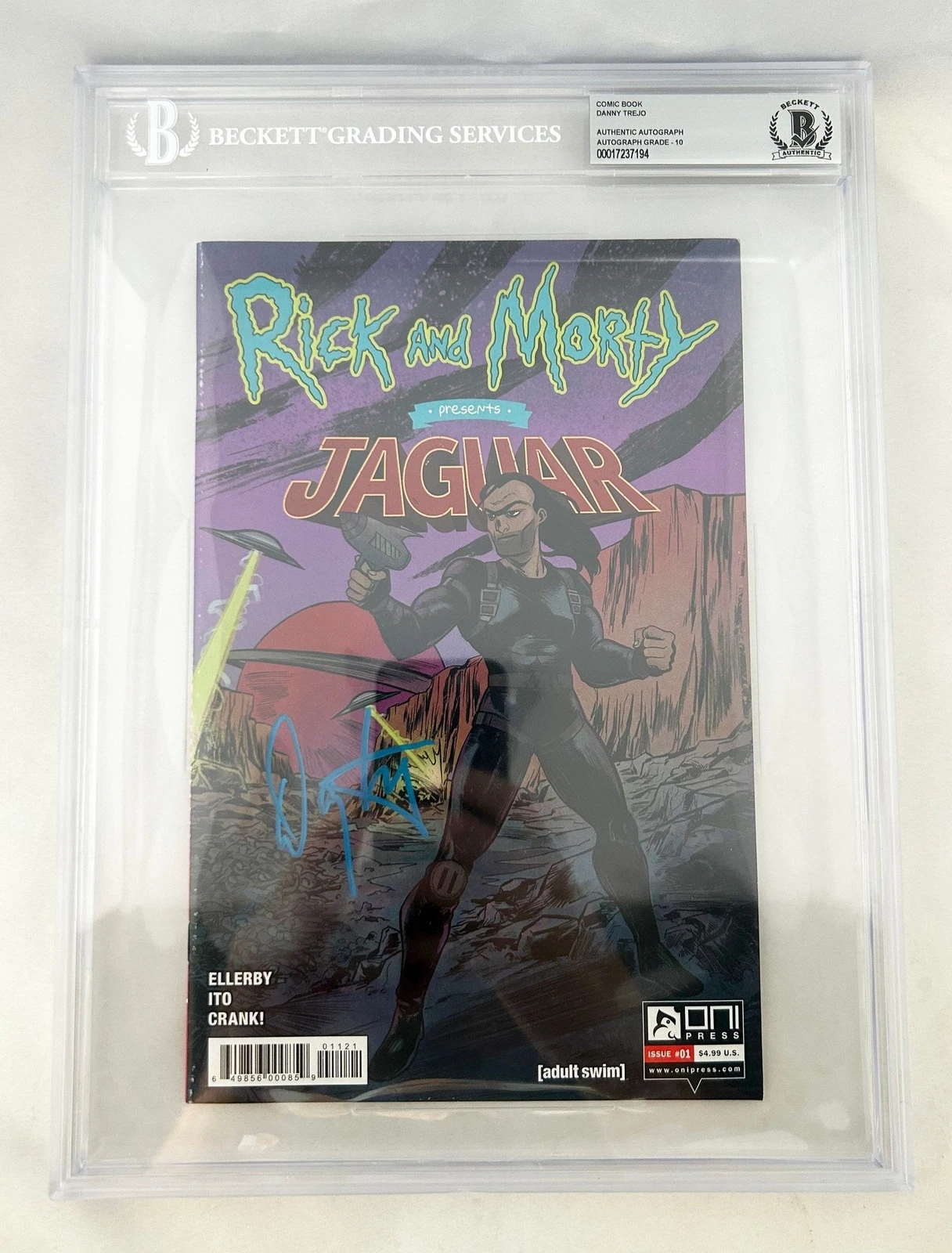Danny Trejo Signed Comic Book Rick & Morty Jaguar Beckett BAS 2 COA