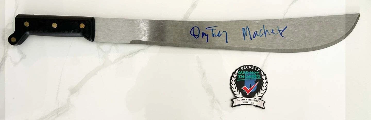 Danny Trejo Signed Machete Beckett BAS 5 COA