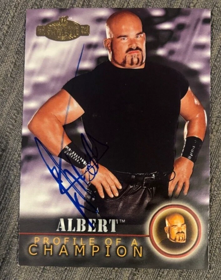 Albert 2001 Fleer WWF-WWE Championship Clash #70 signed autographed card