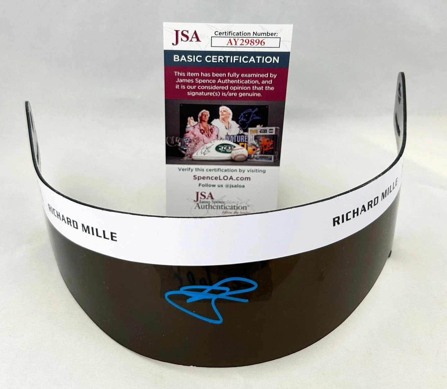 Oliver Bearman Signed Helmet Visor 1:1 Ferrari Haas Formula 1 JSA 4 COA