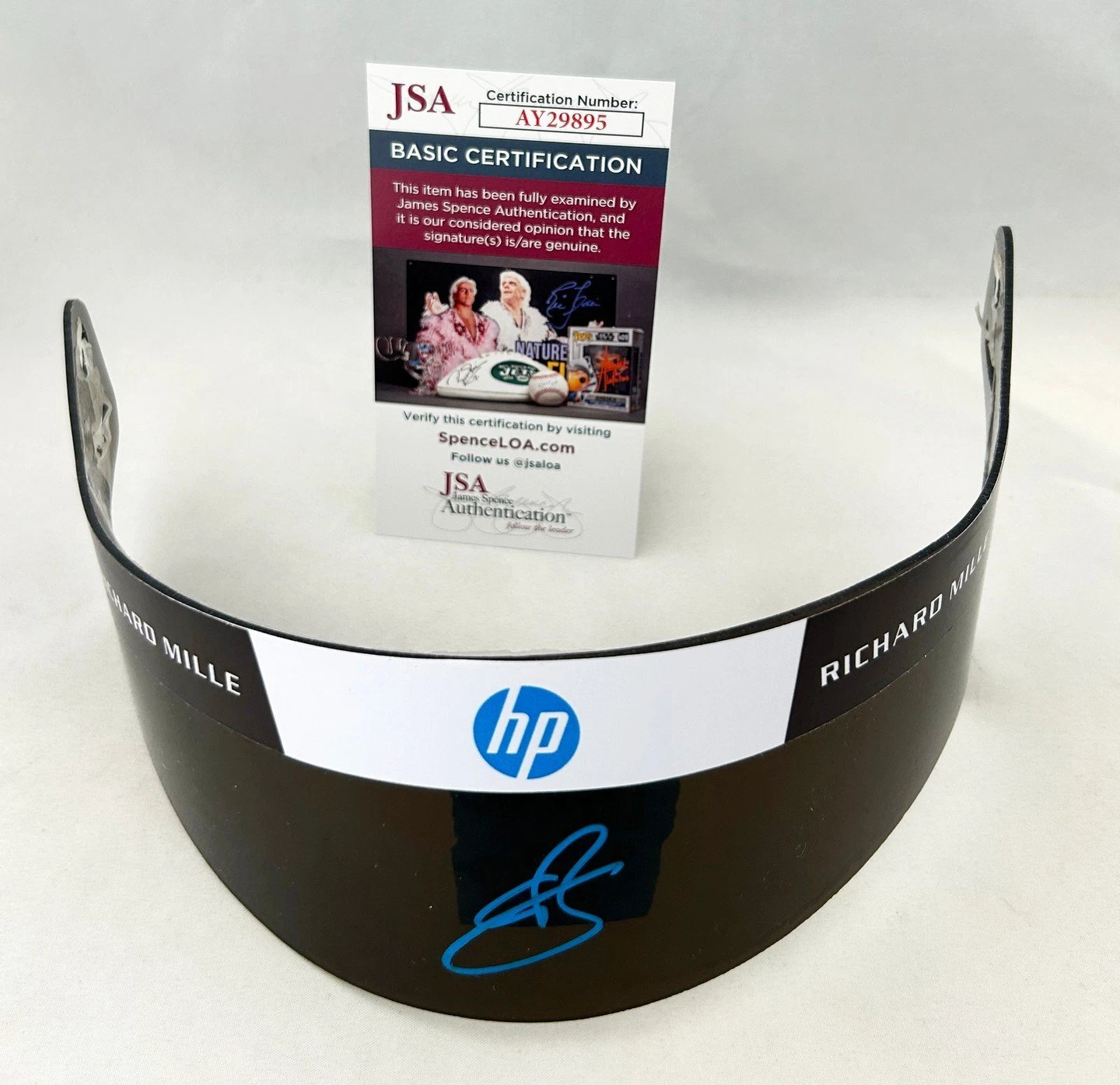 Oliver Bearman Signed Helmet Visor 1:1 Ferrari Haas Formula 1 JSA 3 COA