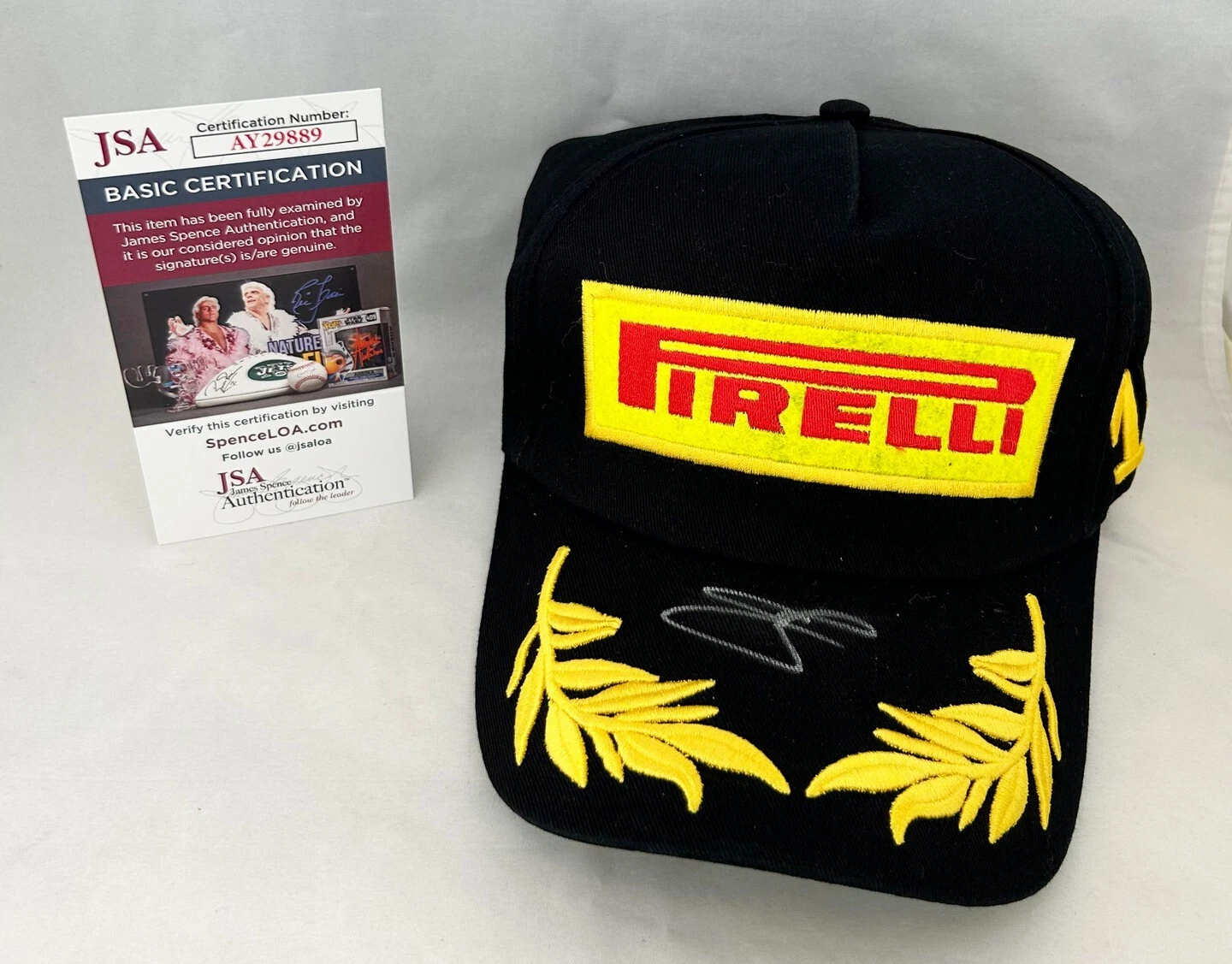 Oliver Bearman Signed Hat Ferrari Haas 1 Formula 1 JSA 2 COA