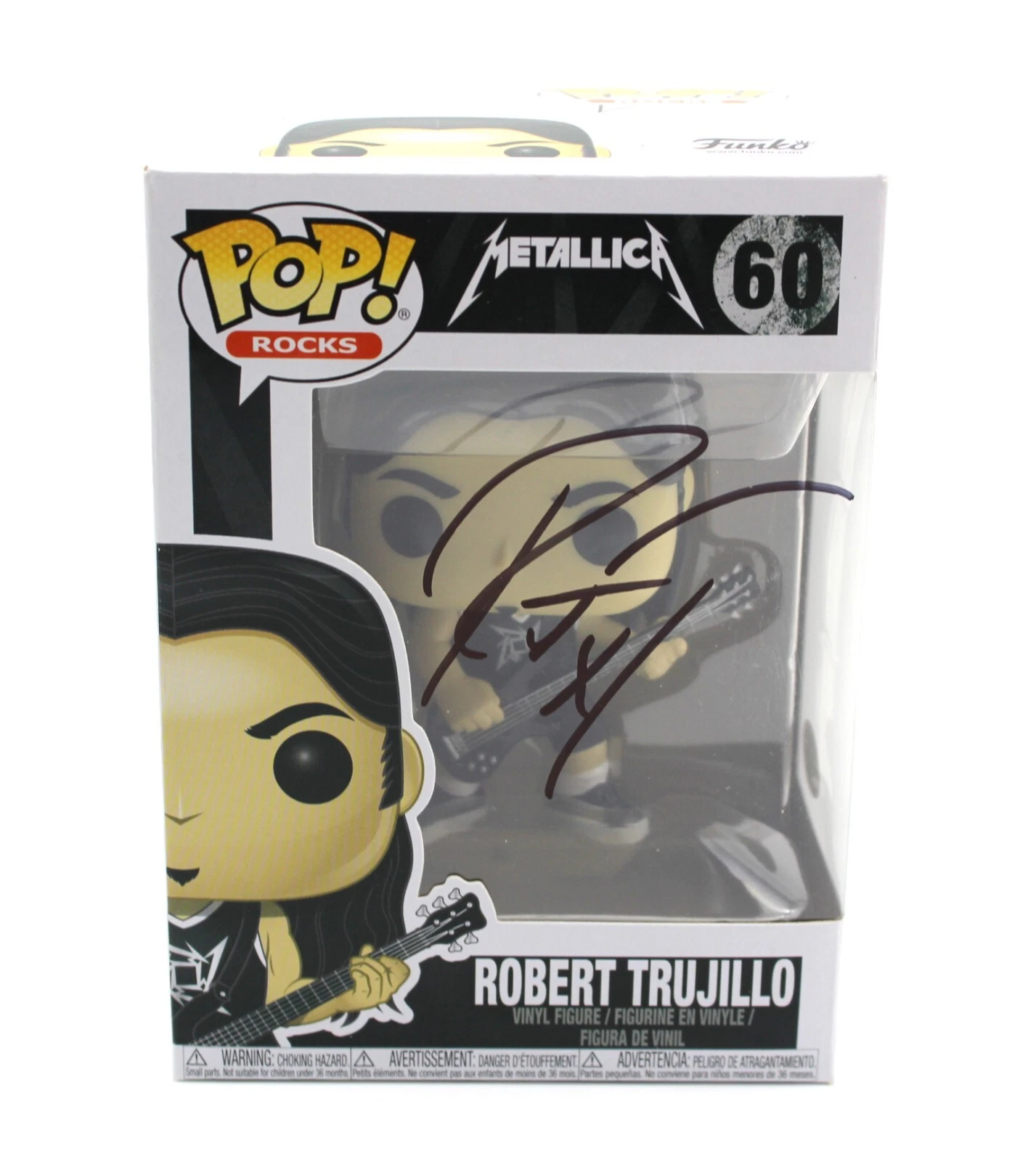 Robert Trujillo Metallica Pop Rocks 60 Signed Funko Pop w/JSA COA AX28827