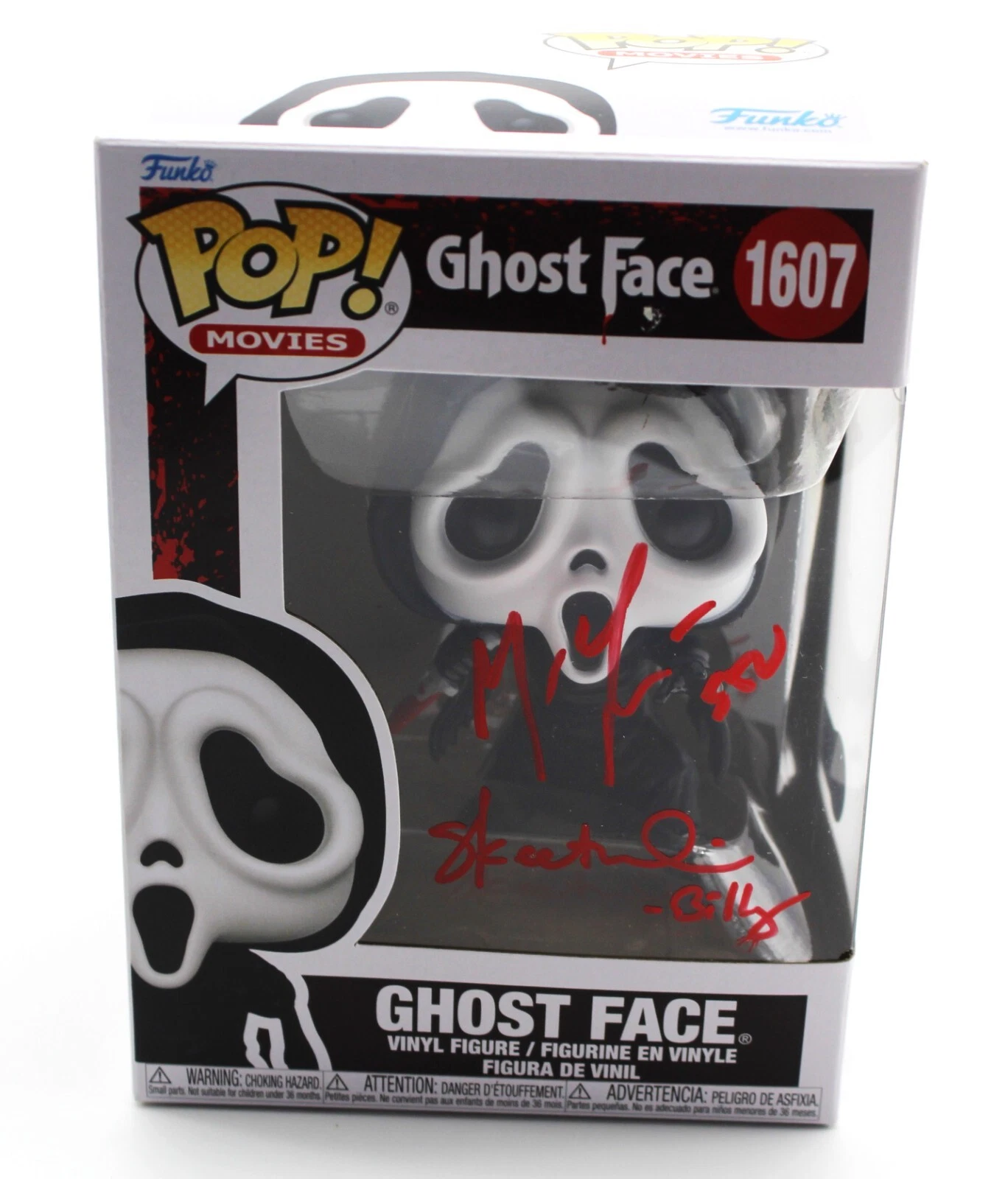 Scream Matt Lillard Skeet Ulrich Signed Funko Pop Movies 1607 w/Beckett 2W238061
