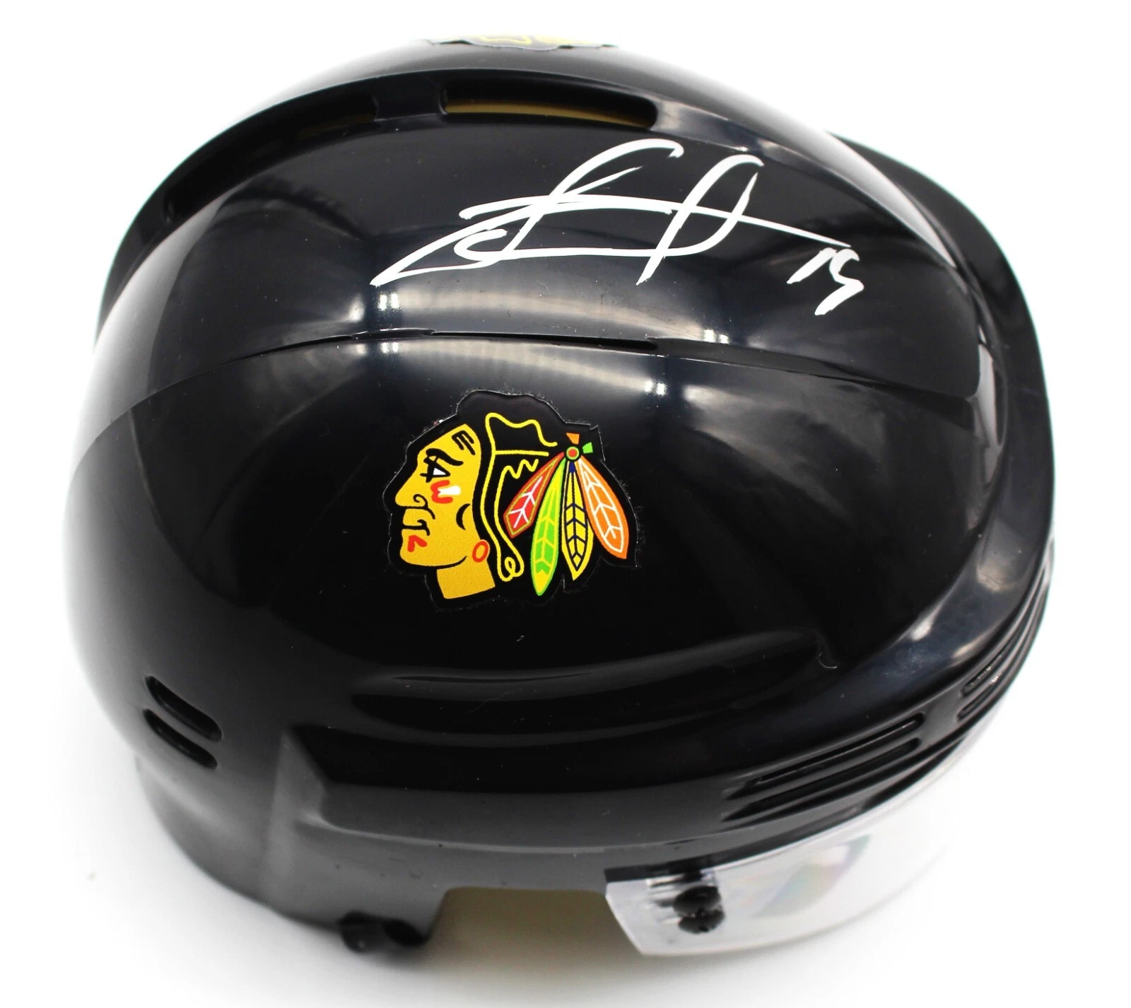 Jonathan Toews Signed Chicago Blackhawks Mini Hockey Helmet w/JSA COA AX28748