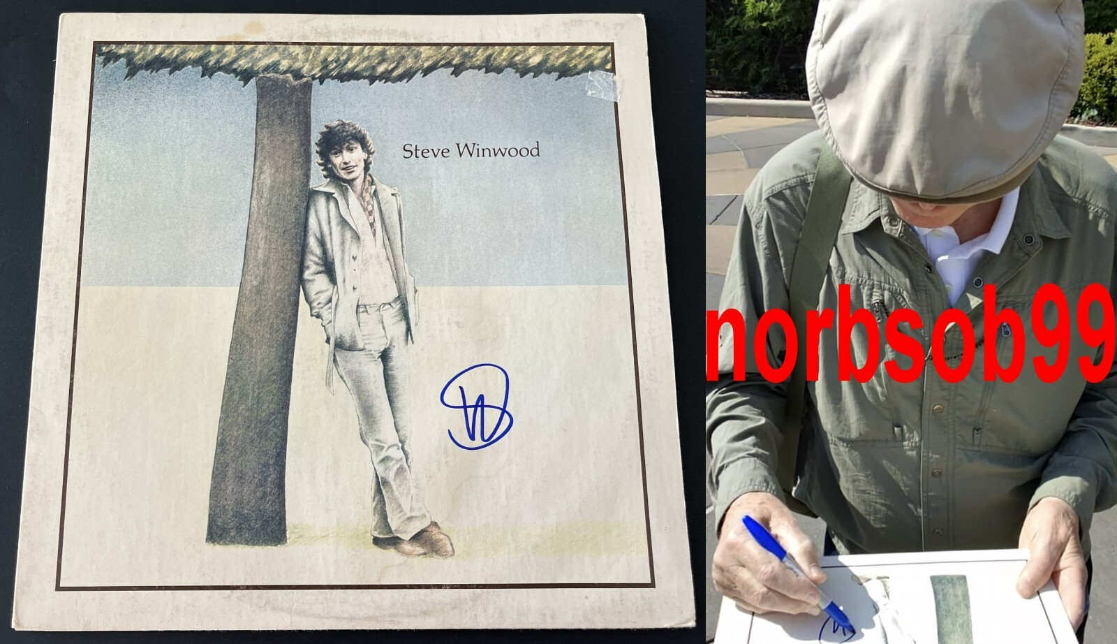 STEVE WINWOOD SIGNED AUTOGRAPH SELF TITLED DEBUT VINYL w/EXACT PROOF BECKETT COA
