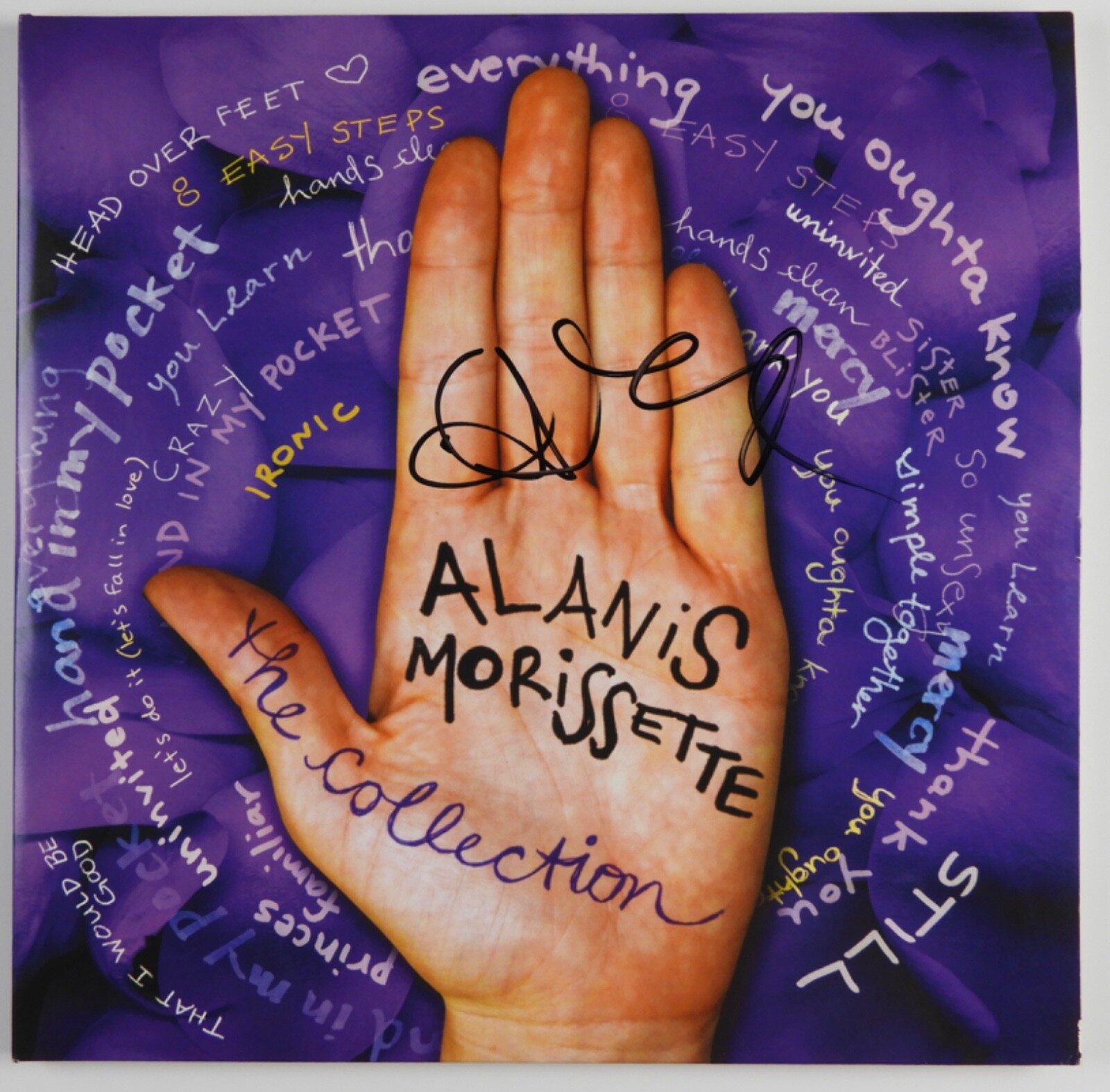 ALANIS MORISSETTE JSA SIGNED AUTOGRAPH RECORD ALBUM VINYL THE COLLECTION COLLECTIBLE MEMORABILIA