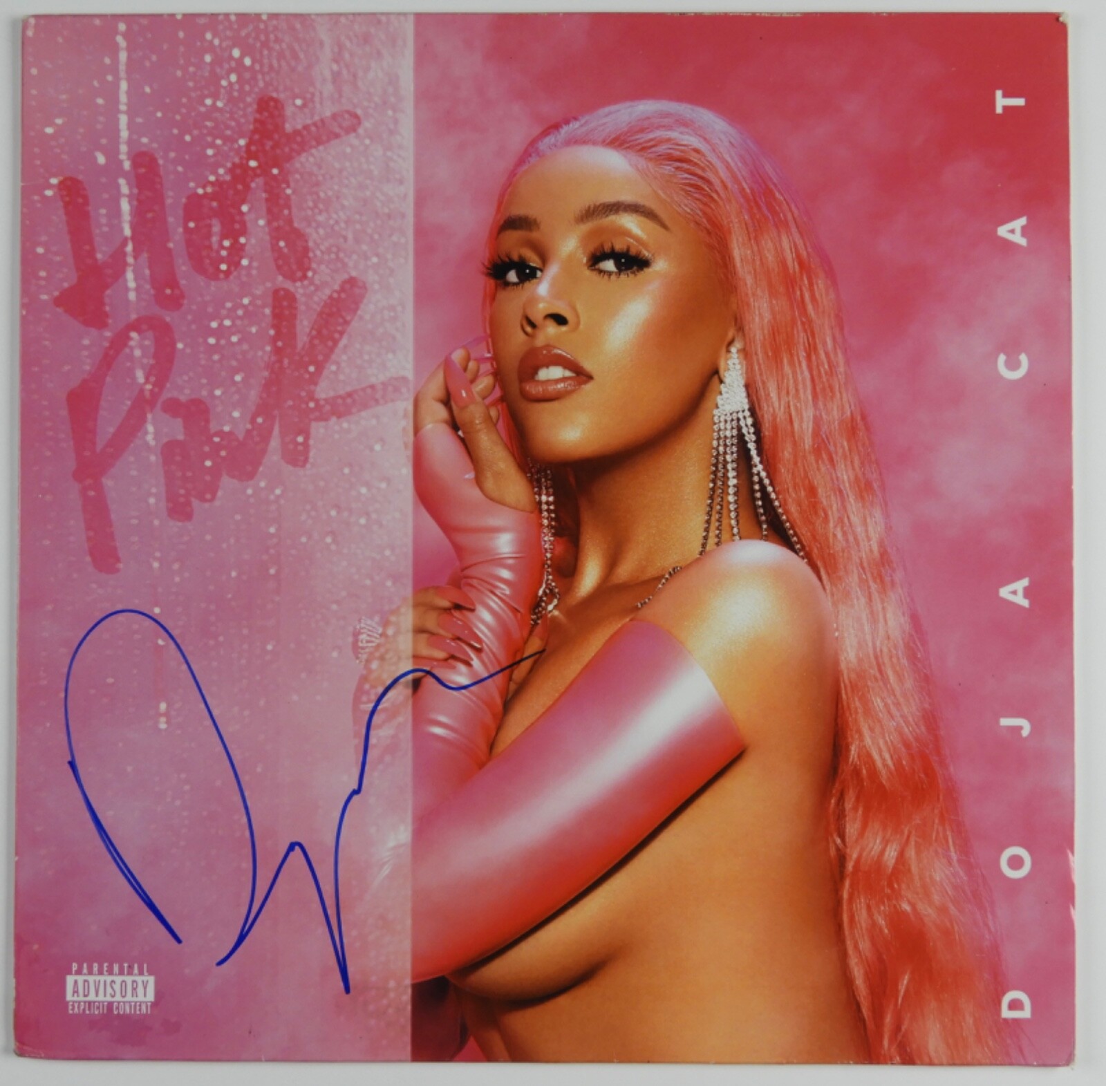 Doja Cat JSA Signed Autograph Record Album Vinyl Hot Pink