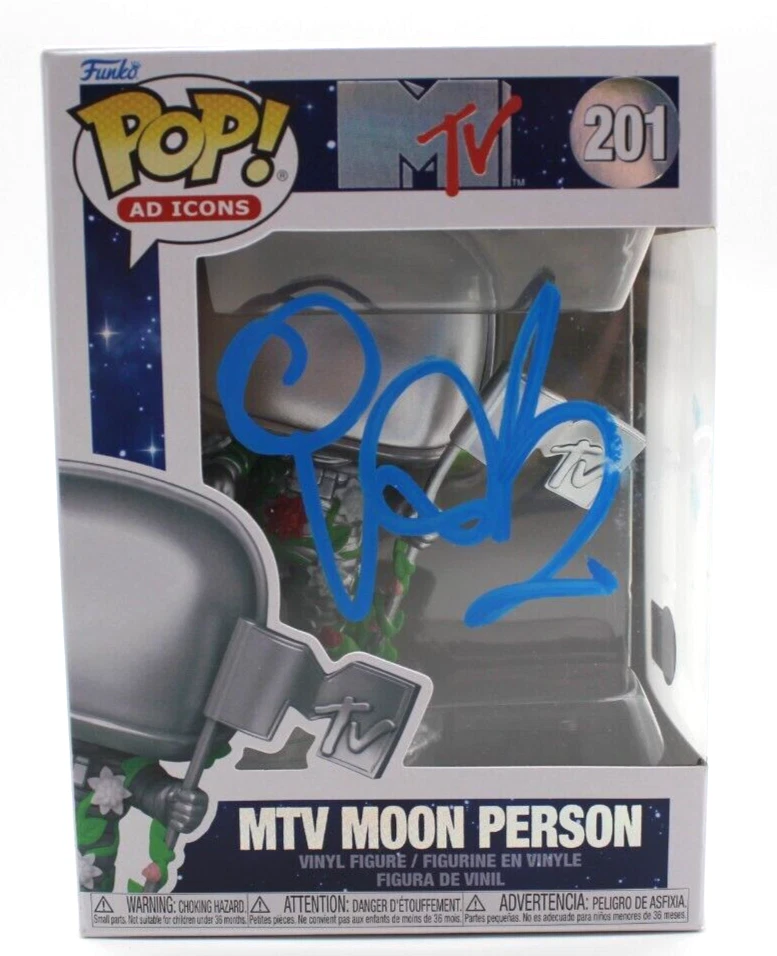 Vanilla Ice MTV Moon Person 201 Signed Funko Pop Ad Icons w/Beckett COA BP89906