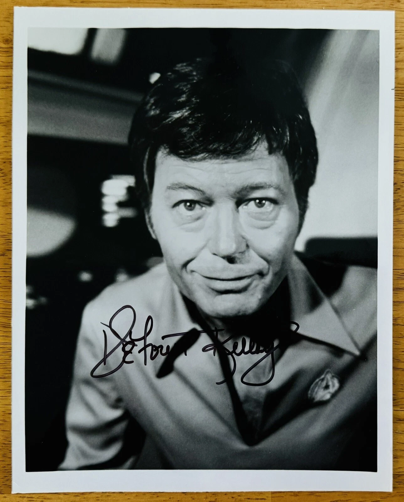 DeForest Kelley Signed Autographed 8x10 Photo BAS Beckett Star Trek Bones 2