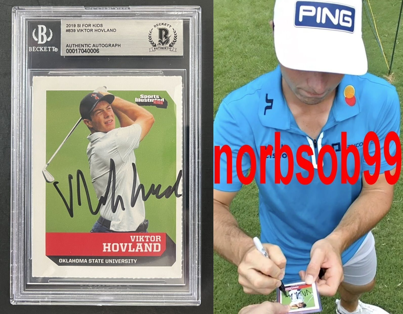 VIKTOR HOVLAND SIGNED 2019 SI FOR KIDS ROOKIE CARD EXACT VIDEO PROOF BECKETT BGS COLLECTIBLE MEMORABILIA