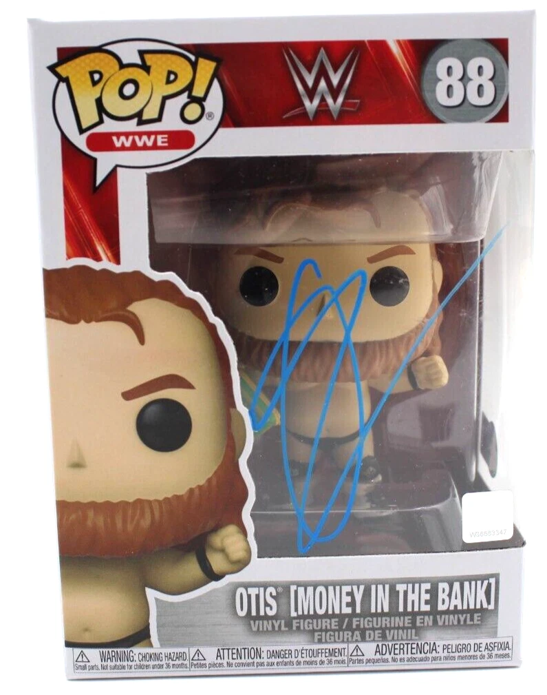 Otis WWE (Money in The Bank) Signed Funko Pop #88 w/Beckett COA BP30268
