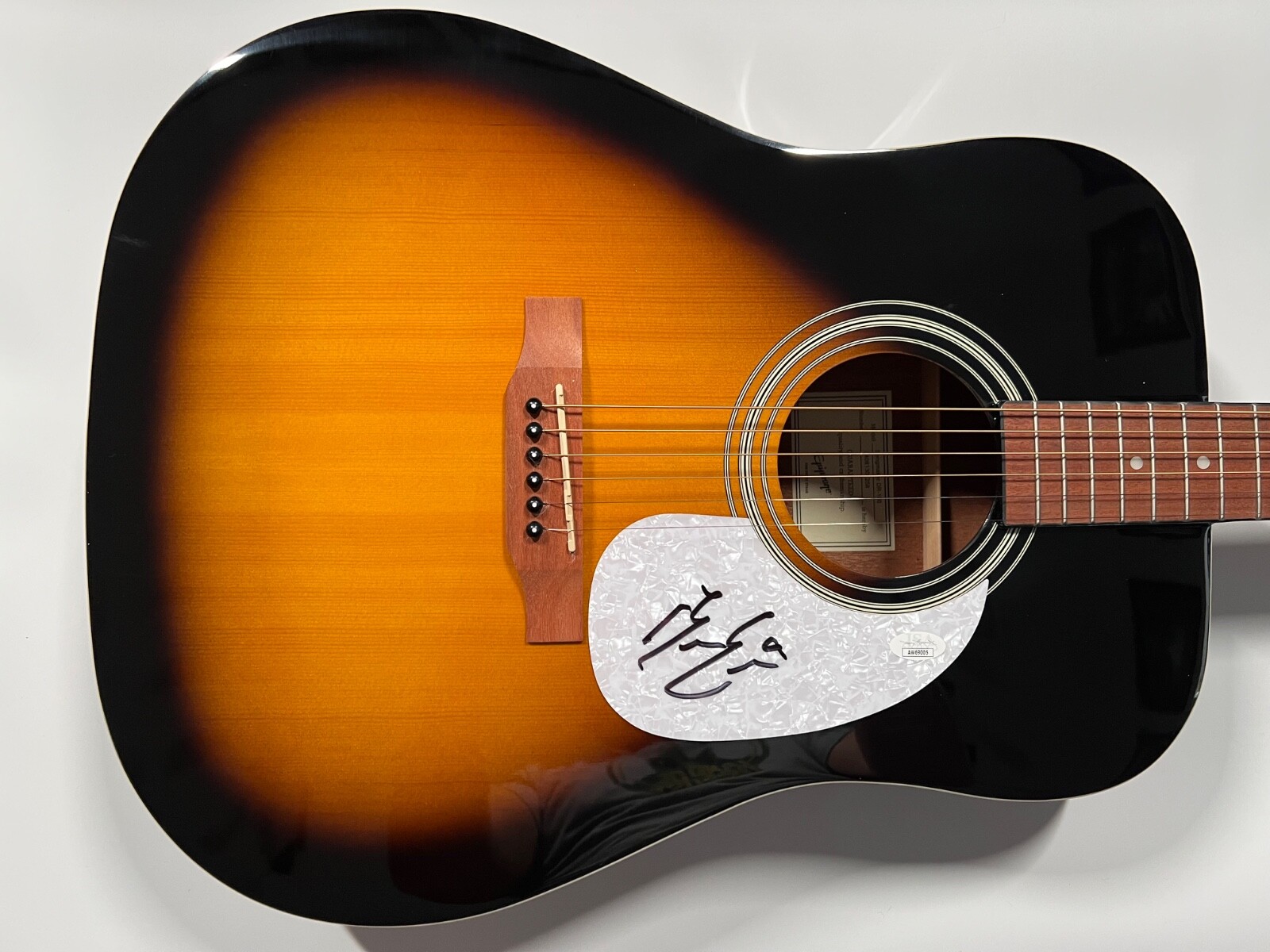 Bailey Zimmerman JSA Autograph Signed Guitar Epiphone Acoustic