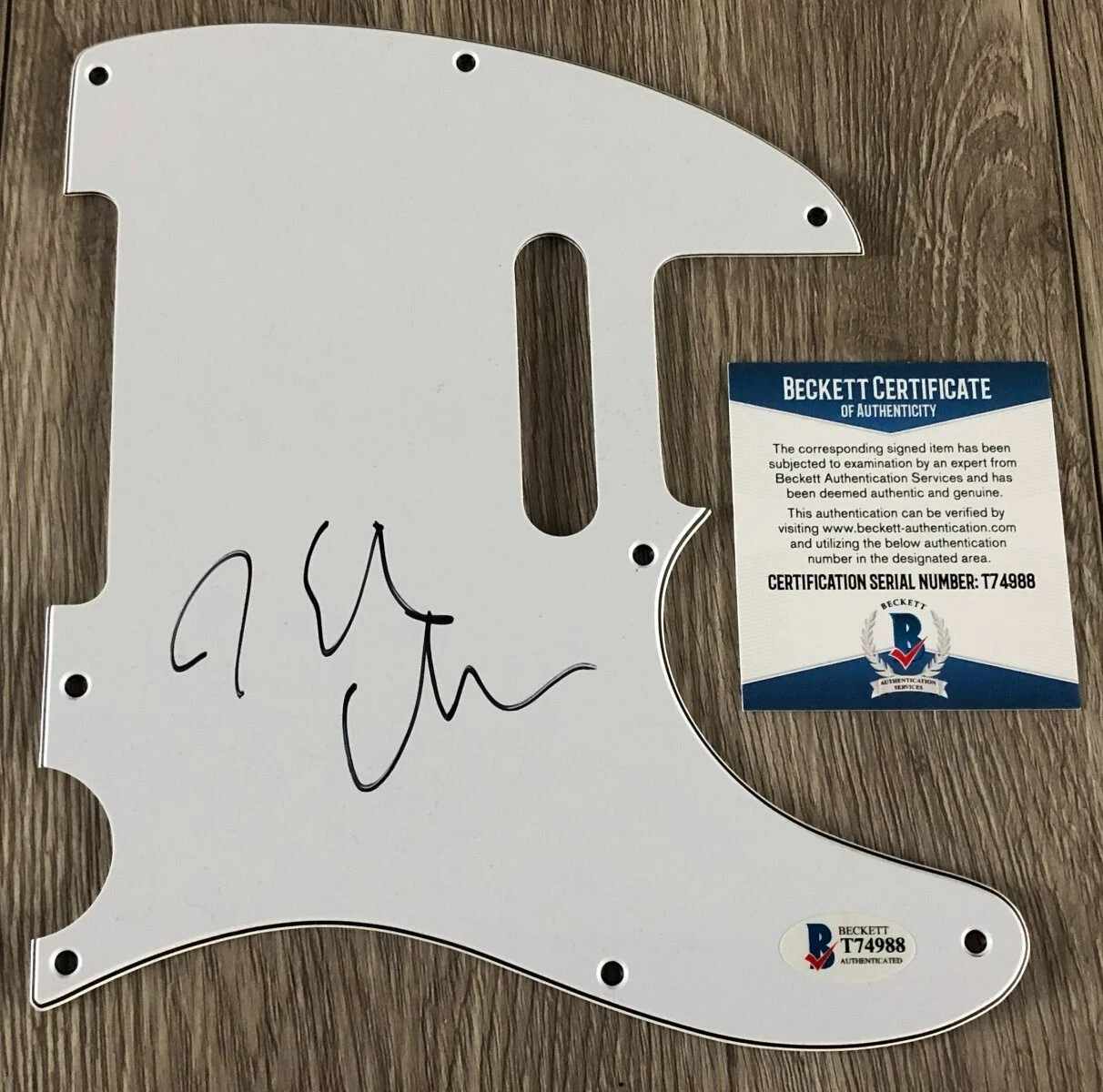 KEITH URBAN SIGNED AUTOGRAPH TELECASTER GUITAR PICKGUARD w/PROOF & BECKETT COA