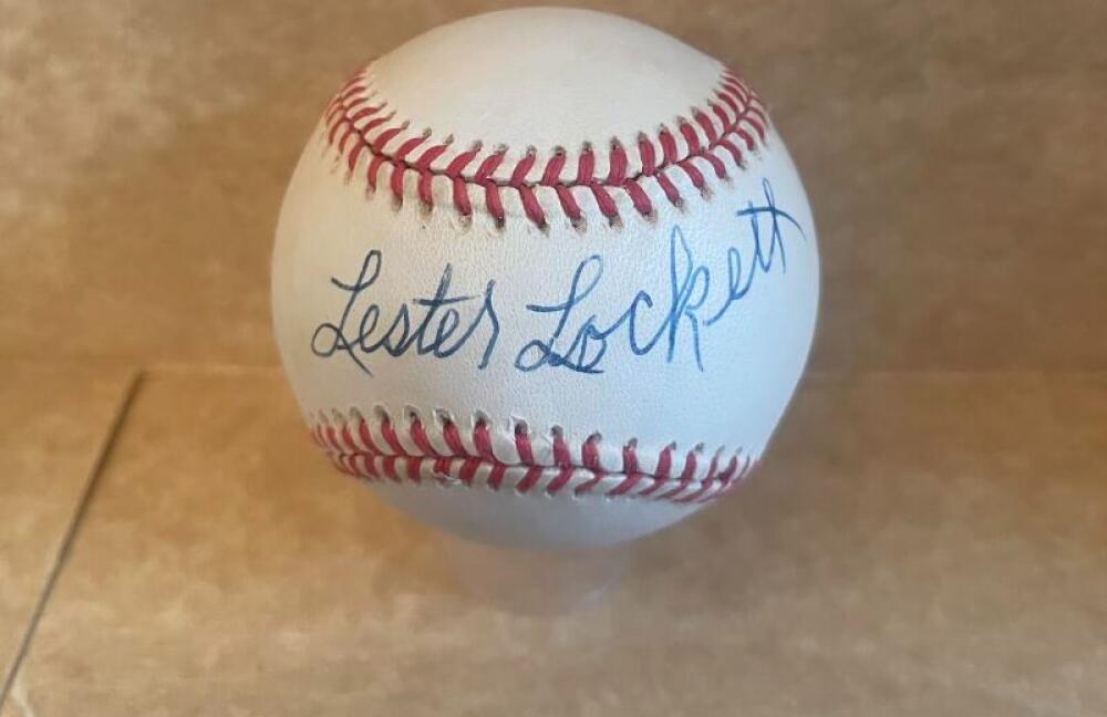 LESTER LOCKETT NEGRO LEAGUE STAR SIGNED AUTO N.L. BASEBALL BECKETT AUTH