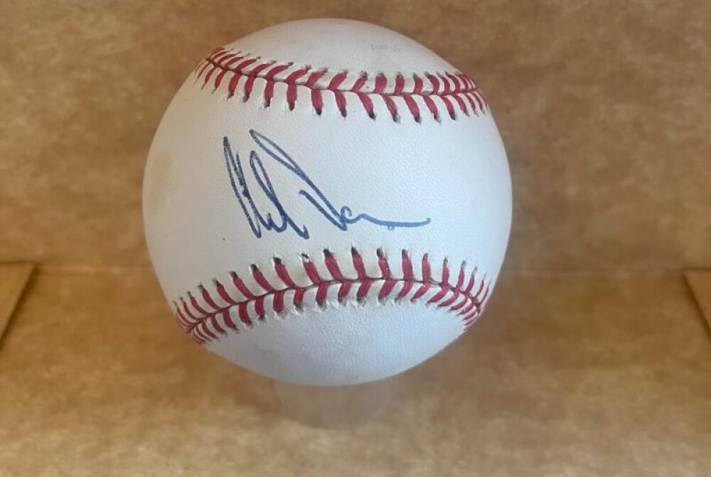 ADAM DUNN REDS/WHITE SOX SIGNED AUTOGRAPHED M.L. BASEBALL BECKETT AUTH