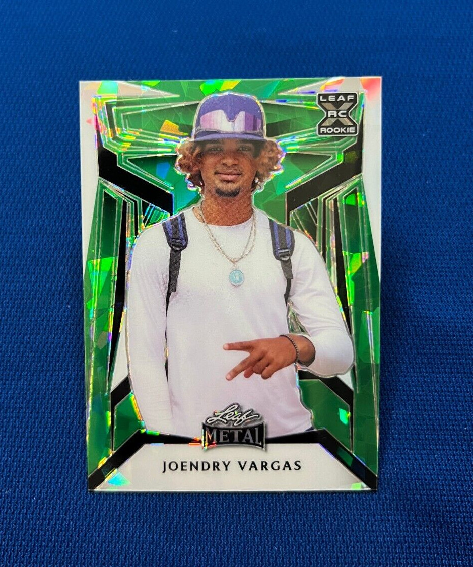 2023 LEAF RC ROOKIES JOENDRY VARGAS LA DODGERS GREEN CRACKED ICE 1/3
