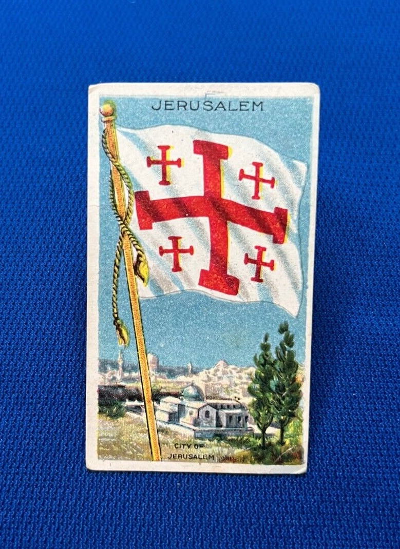 VINTAGE JERUSALEM SUB ROSA CIGARROS ALL TOBACCO NO PAPER TRADING CARD RARE COLLECTIBLE MEMORABILIA