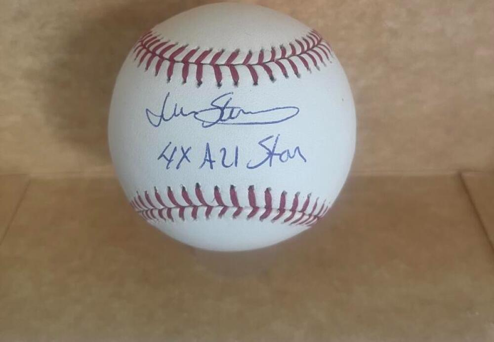 JOHN STEARNS METS 4 TIME ALL STAR SIGNED AUTOGRAPHED M.L. BASEBALL BECKETT AUTH