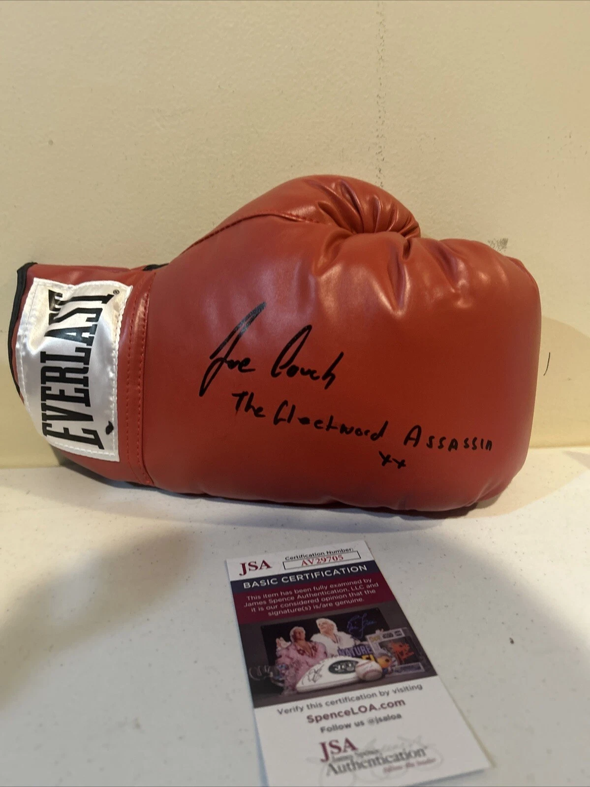 JANE COUCH SIGNED AUTOGRAPH BOXING GLOVE JSA COA BOXER CHAMP HOF 2024 FEMALE