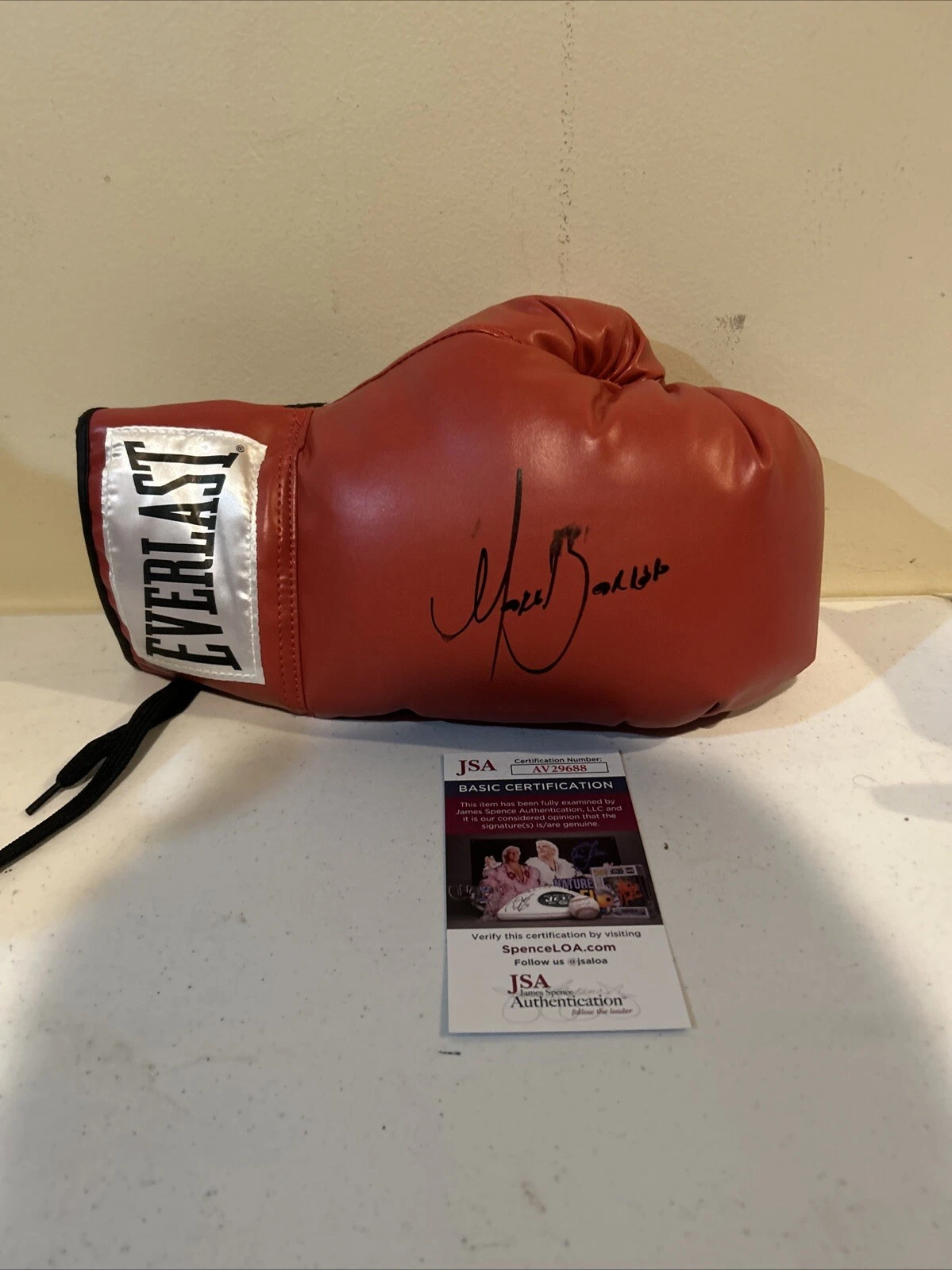 MARCO ANTONIO BARRERA SIGNED AUTOGRAPH BOXING GLOVE JSA COA CHAMPION BOXER HOF