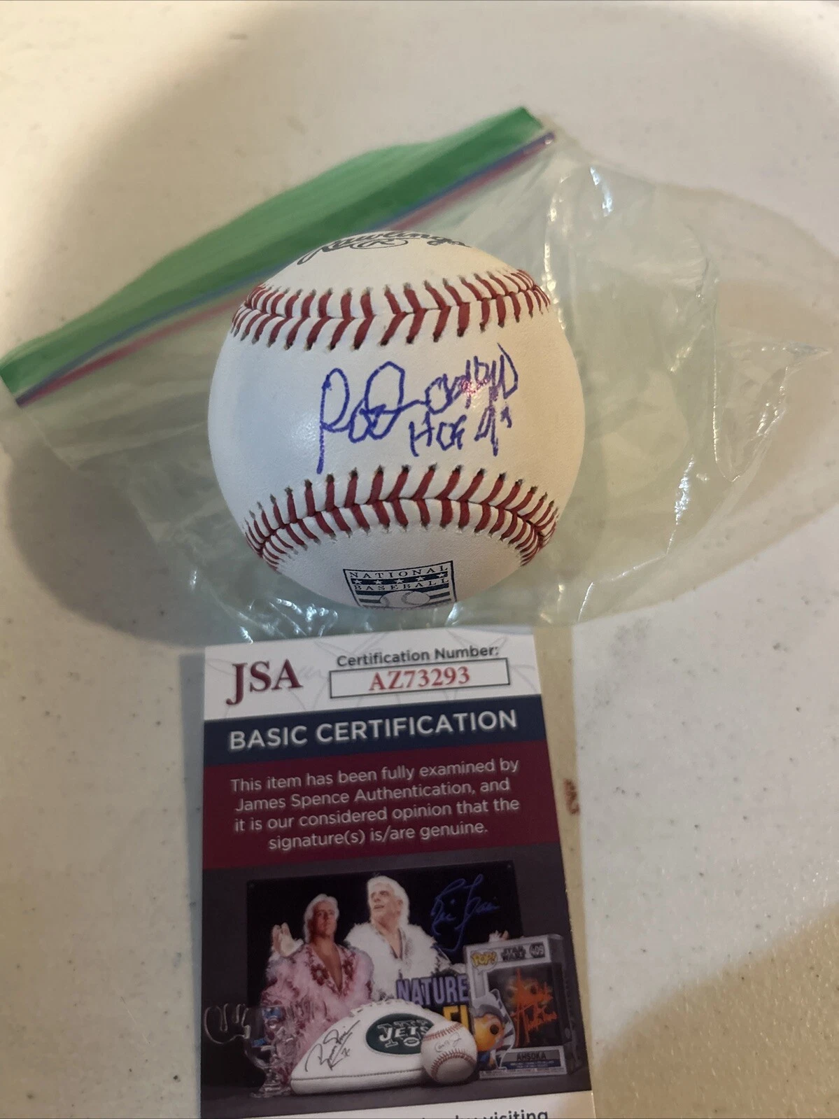 ROD CAREW SIGNED AUTOGRAPH HOF LOGO BASEBALL JSA COA ROMLB BALL ANGELS TWINS