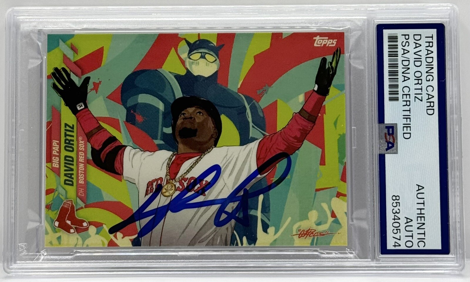David Ortiz Signed 2021 Project 70 Topps Card PSA/DNA Slabbed Super Rare