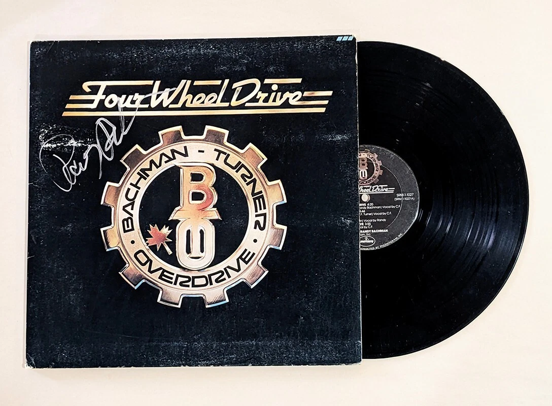 Randy Bachman of Bachman-Turner Overdrive BTO SIGNED Four Wheel Drive Vinyl COA