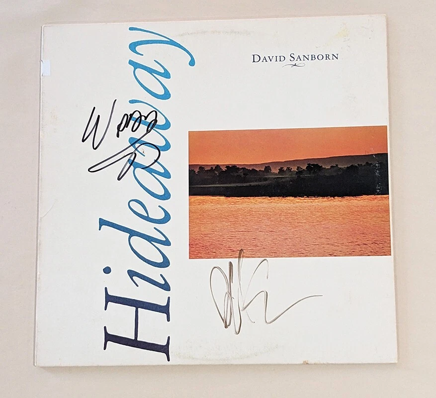 David Sanborn & Waddy Wachtel REAL SIGNED Hideaway Vinyl Record COA Autographed