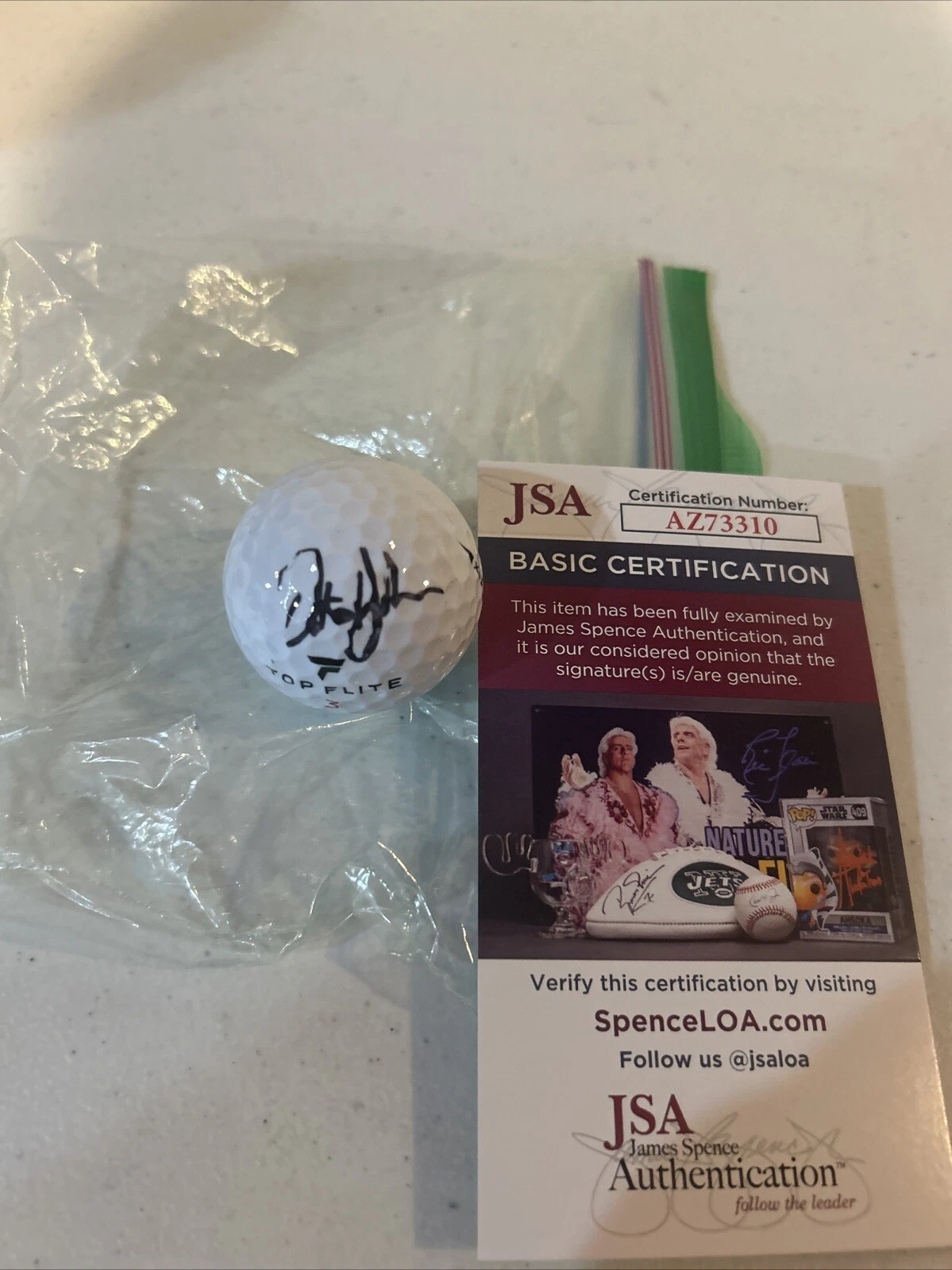 DUSTIN JOHNSON SIGNED AUTOGRAPH GOLF BALL JSA COA PGA LIV MASTERS CHAMPION