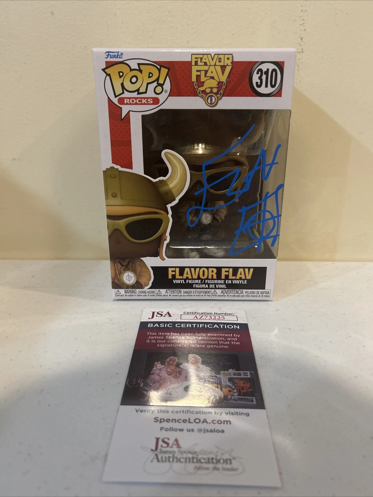 FLAVOR FLAV SIGNED AUTOGRAPH FUNKO POP JSA COA PUBLIC ENEMY RAP STAR