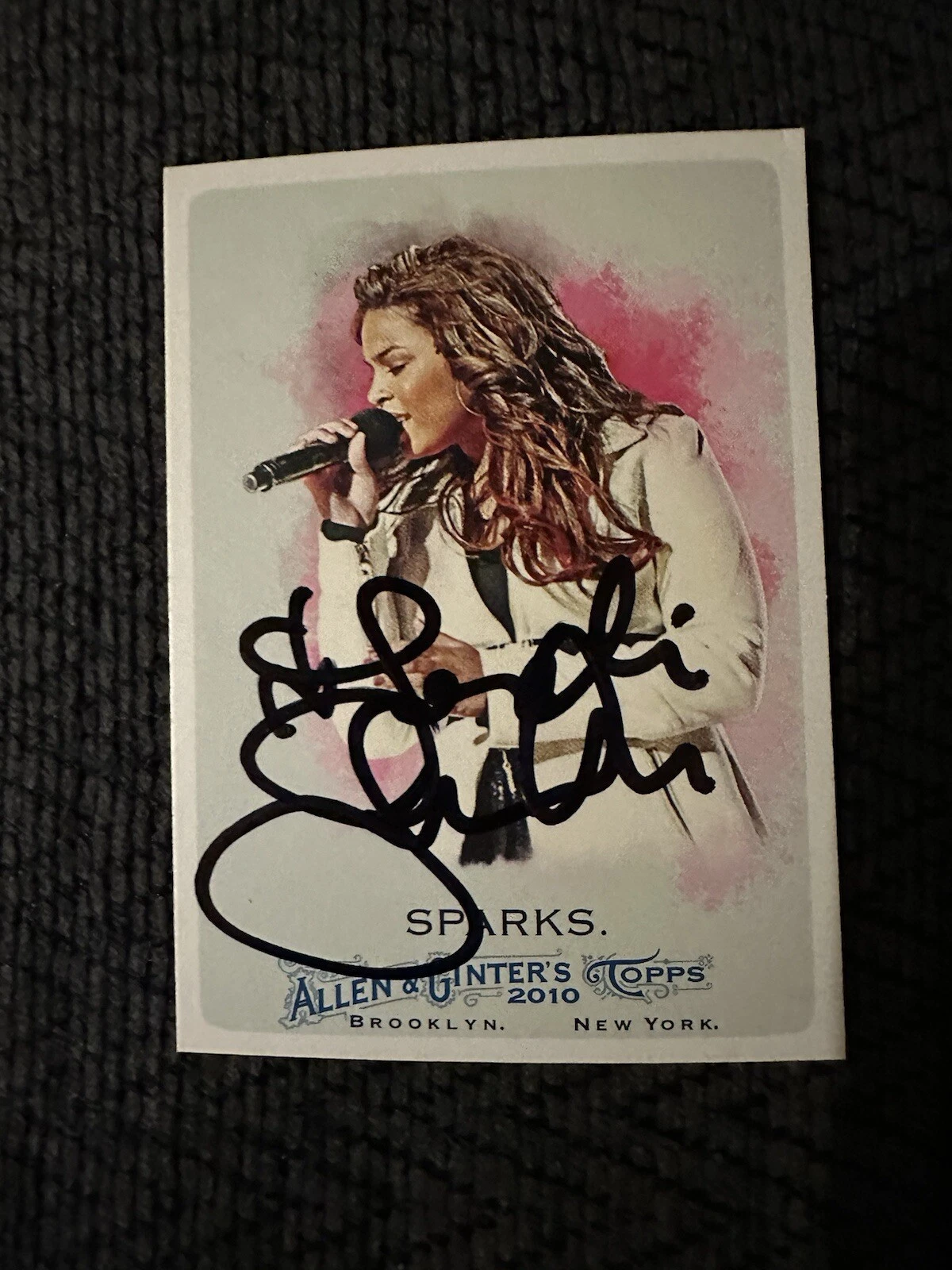 Jordin Sparks Signed Trading Card Autographed Allen & Ginter American Idol