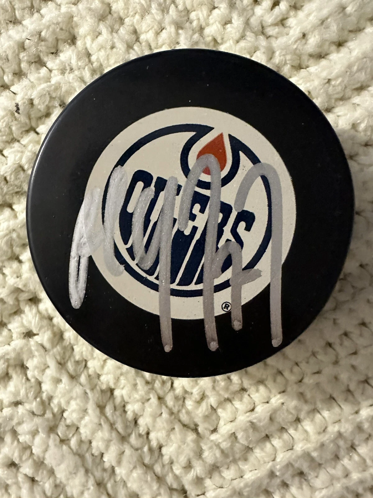 Paul Coffey Signed Oilers Autographed Official Hockey Puck