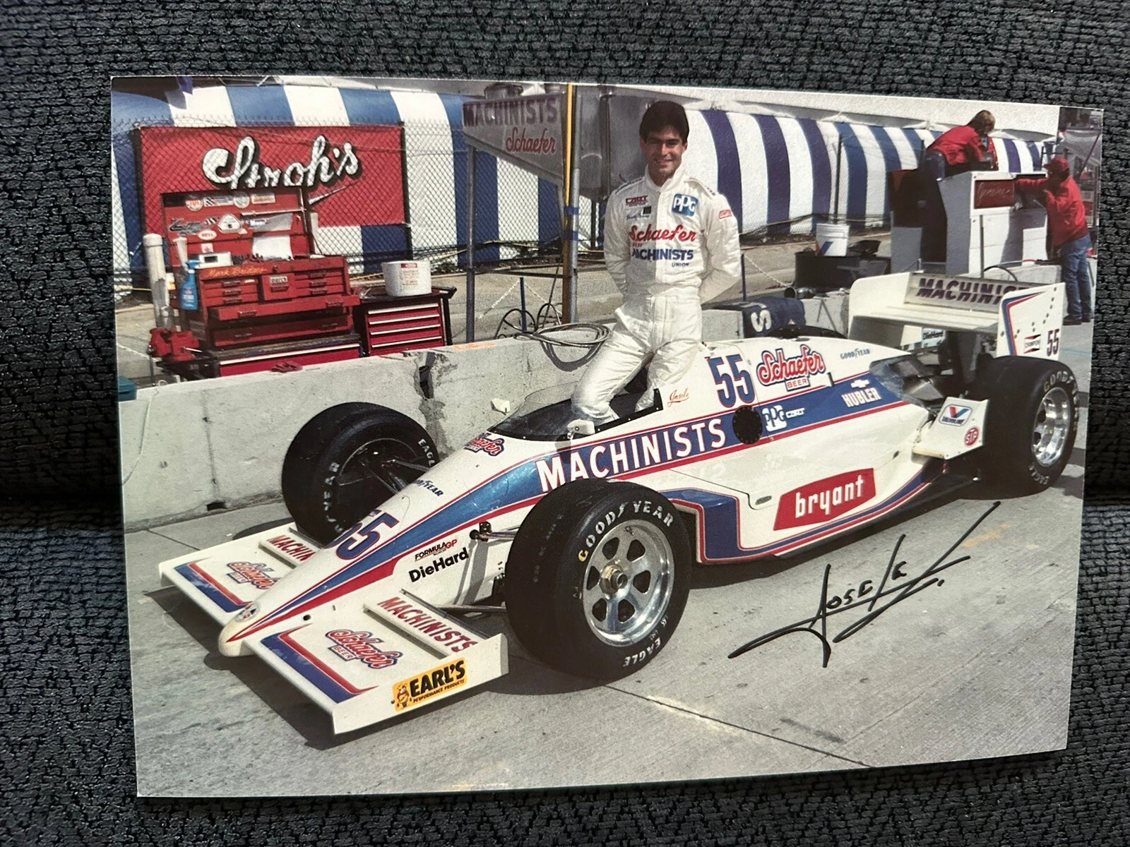 Josele Garza Indianapolis Indy 500 Signed Car Promo Card Autographed Firestone