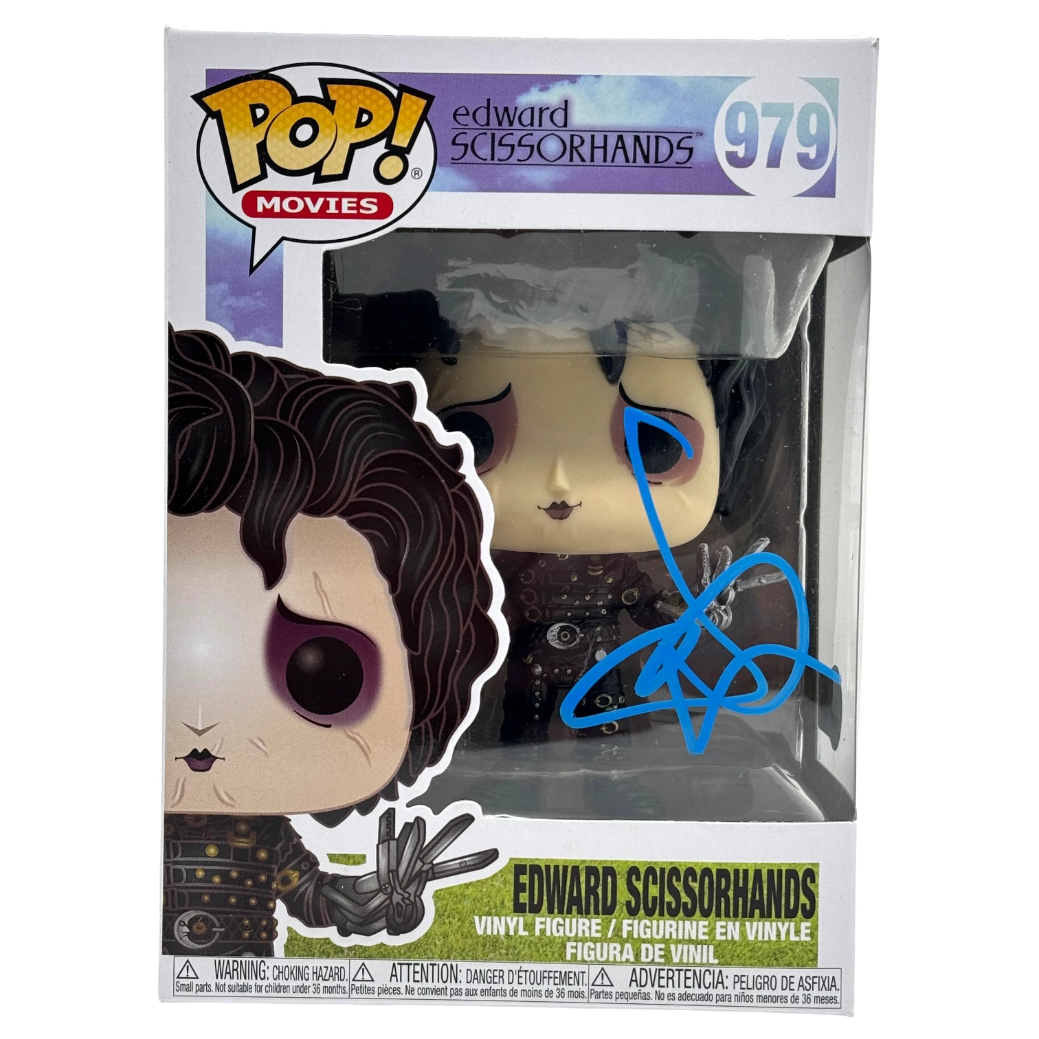 Johnny Depp Signed Autograph Edward Scissorhands Funko Pop #979 Beckett COA