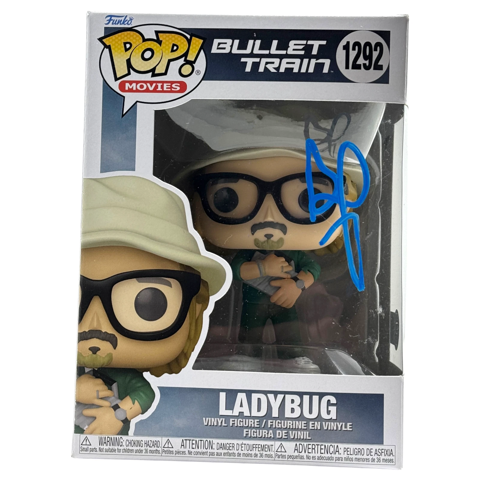 Brad Pitt Signed Autograph Ladybug Funko Pop #1292 Bullet Train Beckett COA
