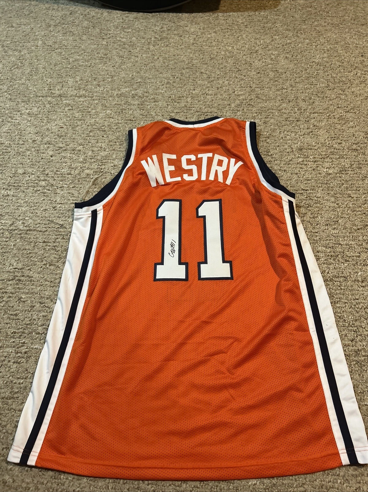 SYRACUSE ORANGE- CHANCE WESTRY SIGNED AUTOGRAPH JERSEY COA CUSE BASKETBALL