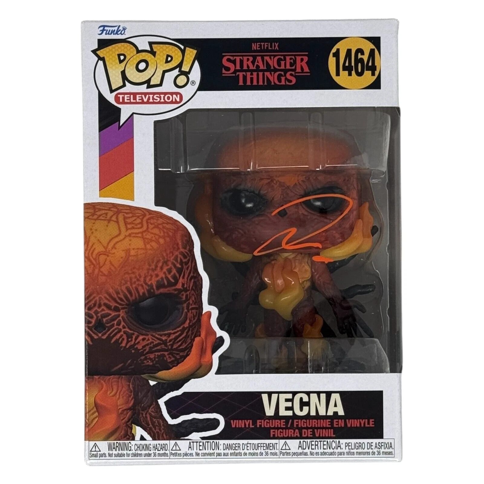 Jamie Campbell Bower Signed Vecna Funko Pop Stranger Things Autograph Beckett