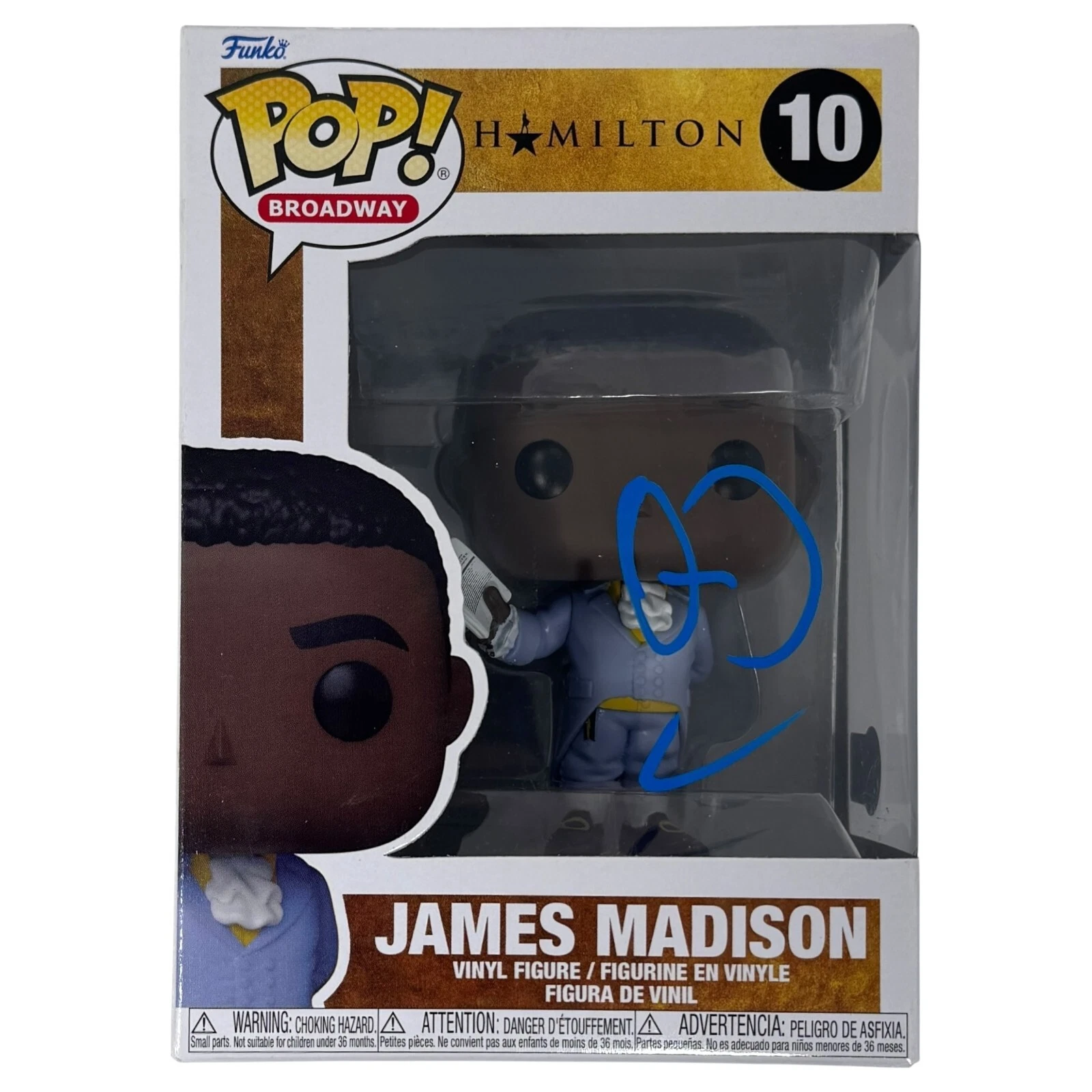Okieriete Onaodowan HAMILTON Signed Autograph James Madison Funko Pop 10 BAS COA