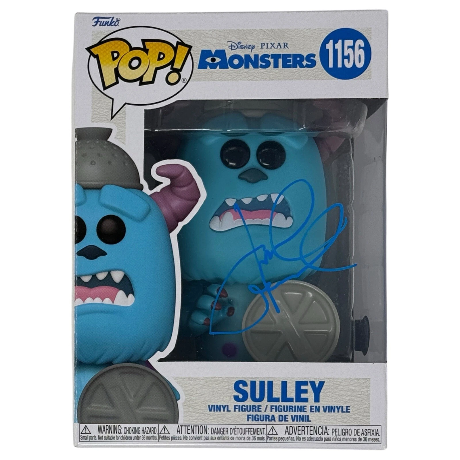 John Goodman Signed Sulley Funko Pop Monsters, Inc. Disney Pixar Autograph BAS
