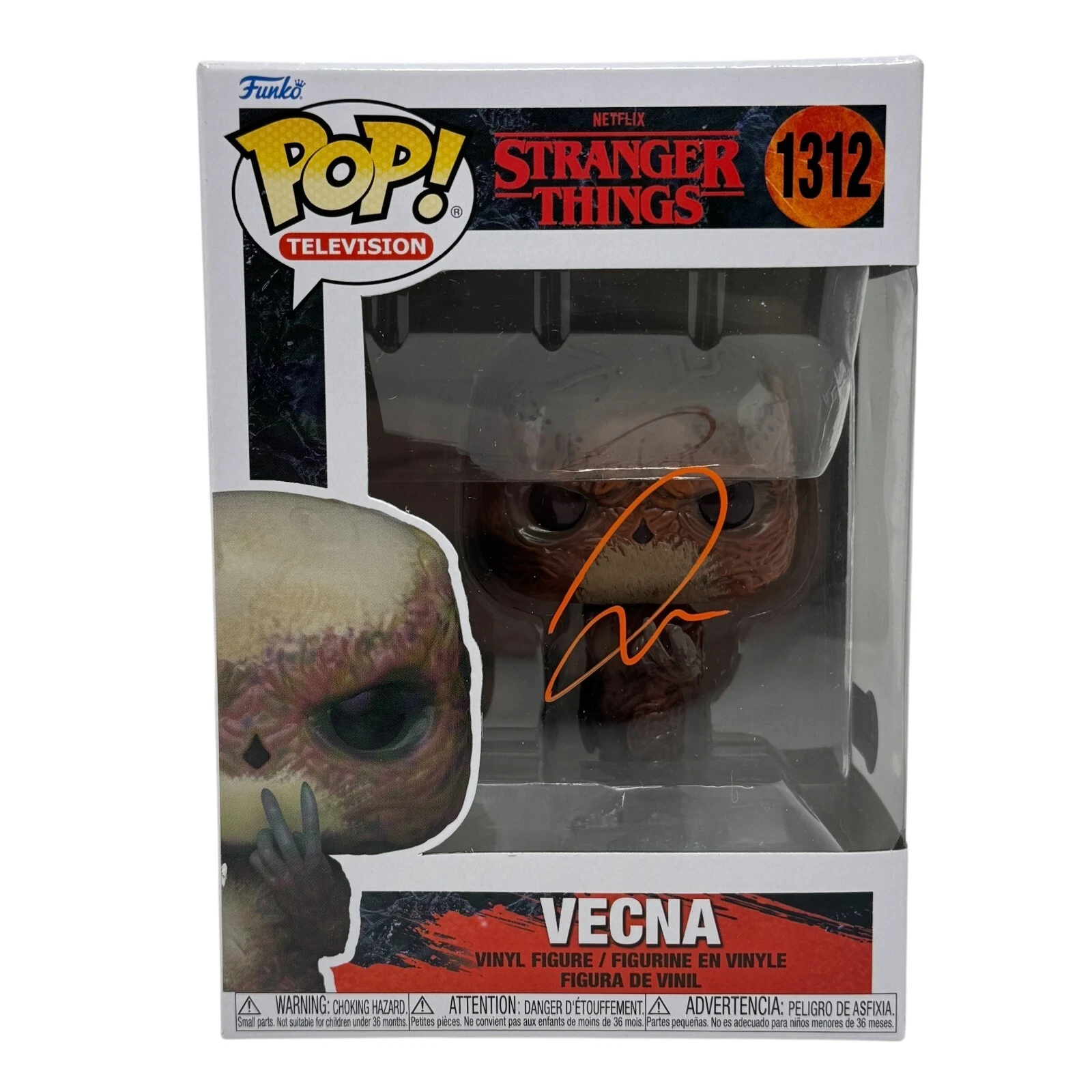 Jamie Campbell Bower Signed Vecna Funko Pop Stranger Things Autograph BAS COA