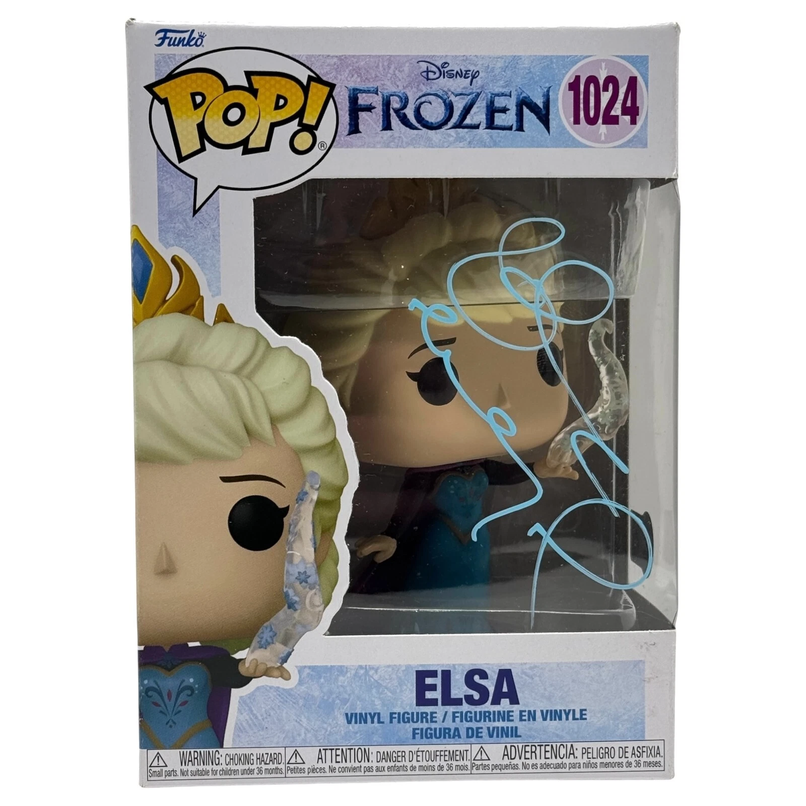 Idina Menzel Frozen Signed Elsa Funko Pop Disney #1024 Autograph Beckett COA